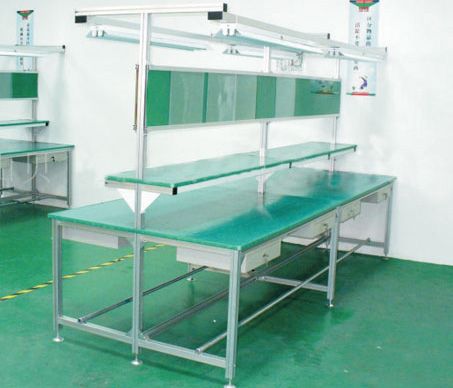 防靜電工作臺(tái)雙邊工作臺(tái)-帶抽屜