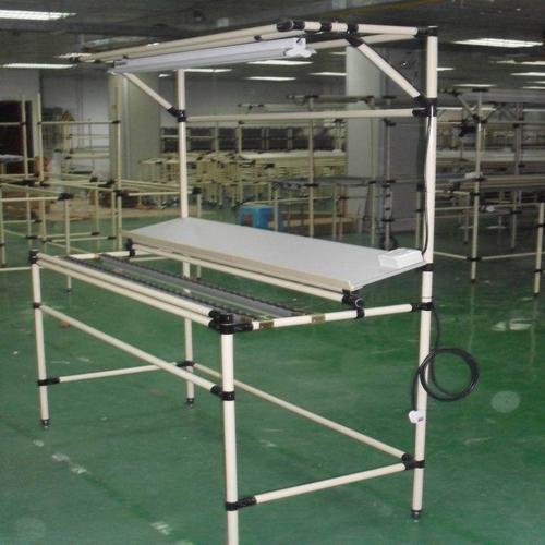精益管工作臺(tái)普遍應(yīng)用于制造行業(yè)的車間流水線工作安裝使用-20-07-14-02