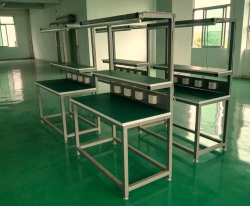 流水線工作臺的生產(chǎn)線防靜電機器設備，線棒工作臺-20-08-07-03